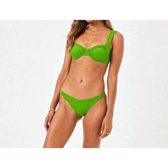 NEW L*SPACE stella bikini top in palm - Picture 1 of 3